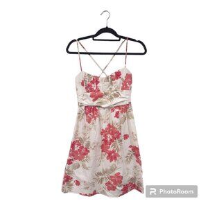 Trixxi Hawaiian Floral Mini Dress Size 7 (Medium)